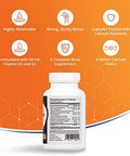 Cardiotabs Bone Essentials With Mcha & Collagen Calcium Supplement W/Calcium Hydroxyapatite For High Absorption Bone Density And Heart Supplement W/Vitamins Minerals & Proteins 120 Capsules