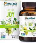 Himalaya Hello Joy Herbal Supplement With Ashwagandha Amla Bacopa Holy Basil/Tulsi Positive Outlook Supports Motivation Stress Relief Balanced Cortisol Nongmo Vegan 60 Capsules