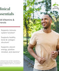 Terry Naturally Clinical Essentials Supplement to Aid Bone Cardiovascular and Immune Health Supplement with Chelated Minerals Supplement with BVitamins and Vitamin C 120 Capsules (Pack of 2)