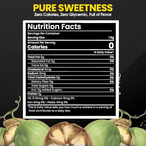 SubSugar Monk Fruit Drops Pure Liquid Monk Fruit Sweetener, No Erythritol Sugar Alternative, Concentrated Syrup, Zero Calorie, Sugar-Free for Keto, Coffee, Tea, Food, Kosher, Non-GMO (8 oz)