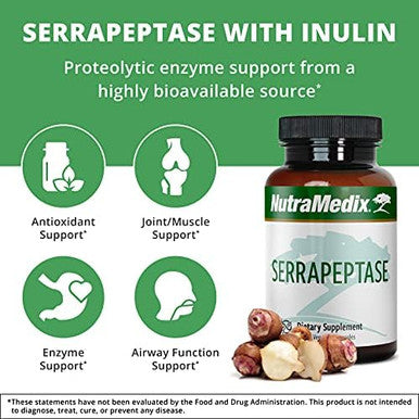 Nutramedix Fitness Plan Supplement Bundle Includes Magnesium Malate For Energy & Athletic Support And Serrapeptase For Joint & Mobility Wellness Fitness Support Supplements 2Piece Capsule Set