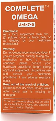 Nattura Complete Omega 3-6-7-9 Pure Sea Buckthorn Oil European Quality from Unrefined Cold Pressed Whole Sea Buckthorn Wild Berries - Non-GMO Certified Kosher Gluten- Capsules