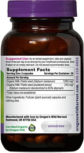 Oregons Wild Harvest Milk Thistle Organic 90 Caps