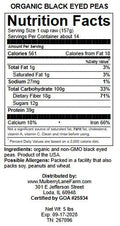 Black-eyed Peas, 5 Pounds (Beans), Dried, USDA Certified Organic, Non-GMO Bulk, Product of USA, Mulberry Lane Farms