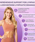 Gz Haoyuan Lymphatic Drainage Supplement Liver Cleanse Detox & Repair 24-In-1 Herbal Blend With Echinacea Dandelion Burdock Bromelain Calendula Turmeric - Lymph System Support Less Bloating 240 Softgels