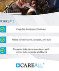 Careall Bacitracin Antibiotic Zinc Ointment 1Oz (3 Pack). First Aid Ointment To Prevent And Heal Infections For Minor Cuts Scrapes And Burns