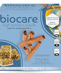 Biocare High Protein Snack Bar, Provides 15g Essential Protein, 5g Dietary Fiber, Cinnamon Crisp (7 Count)