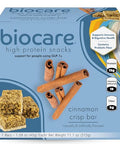 Biocare High Protein Snack Bar, Provides 15g Essential Protein, 5g Dietary Fiber, Cinnamon Crisp (7 Count)