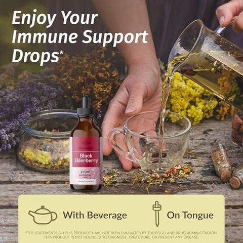 Herbamama Cranberry And Elderberry Kit - Bundle Of 30000 Mg Cranberry Concentrate Capsules & Black Elderberry Tincture 4 Fl Oz - Vegan Non-Gmo Sugar & Alcohol- - 2 Pack