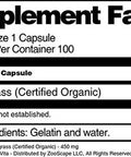 Terravita Lemongrass (Certified Organic) - 450 Mg (100 Capsules, Zin: 517730)