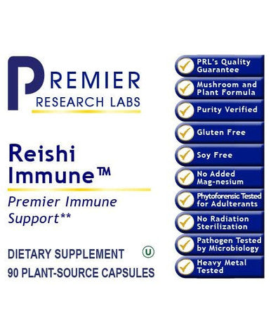 Premier Research Premier Reishi Immune- 90 Plant-Source Capsules