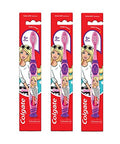 Colgate Mermaid Toothbrush With Suction Cup For Children 5 Years Old Extra Soft (Colors Vary) - Pack Of 6
