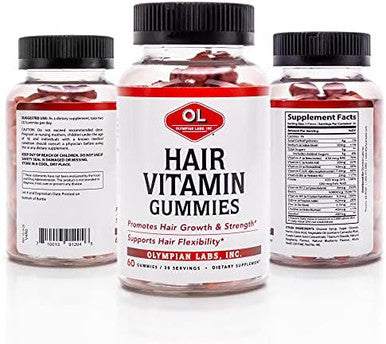 Olympian Olympian Labs Hair Vitamin Gummies Labs Hair Vitamin Gummies Rich In Biotin Plus Vitamins And Minerals 60 Count Great Tasting Berry Flavor