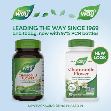 Nature'S Way Chamomile Flower 700 Mg Per Serving 100 Vcaps (Packaging May Vary)