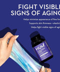 Hum Collagen Love Skin Supplement Collagen Peptides W/Hyaluronic Acid & Vitamin C Supports Firm Skin & Helps Minimize Signs Of Aging Skin Supplements For Women And Men (90Count)
