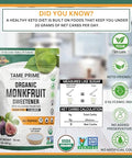 Organic monkfruit with allulose from figs white 1 LB and brown 1 LB