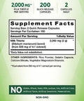Nature'S Truth Milk Thistle 2000Mg 200 Capsules Non-Gmo And Gluten Seed Extract Supplement Silymarin Marianum