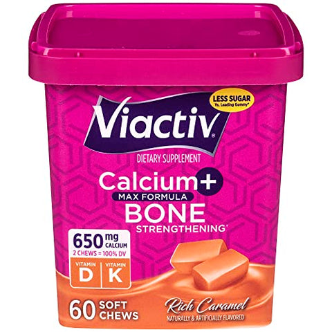 Viactiv Calcium Chews and HealthWise Medicated Chest Rub 4oz 60ct