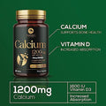 Calcium 1200 Mg With Vitamin D3, Calcium Supplement Vitamins, Bone, Teeth & Immune Health Support, Calcium Supplements With D For Women & Men, Nature'S Absorbable Calcium Carbonate - 240 Tablets