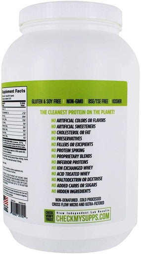Nutrabio Grass Fed Whey Isolate Protein Powder - 25G of Protein Per Scoop - Sugar Natural Lean Muscle Protein Supplement - Vanilla - 2 Pounds 29 Servings