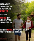 Pure Nutrition Chelated Magnesium Glycinate Supplement 120 Vegan Tablets 2000Mg Per Serving.