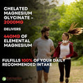 Pure Nutrition Chelated Magnesium Glycinate Supplement 120 Vegan Tablets 2000Mg Per Serving.
