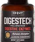Onnit Labs Digestech Professional Grade AllNatural Digestive Enzymes Supplement 60 Count