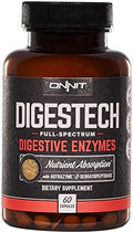 Onnit Labs Digestech Professional Grade AllNatural Digestive Enzymes Supplement 60 Count