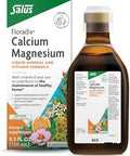 Floradix Calcium Magnesium Liquid Herbal & Mineral Supplement Bone Support Supplement With Calcium Magnesium Vitamin D & Zinc Vegetarian Nongmo 16.9 Fl Oz