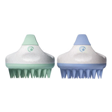 Biotin Shampoo And Conditioner With Scrubbers - Hair Shampoo Brush And Scalp Exfoliators With Volumizing Shampoo And Conditioner Set Made With Rosemary Essential Oil And Biotin For Thinning Hair 8Oz