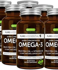 Advanced Omega-3 Wild Fish Oil & Vitamin D3 1000Iu, 1-A-Day, Triglyceride Form Epa & Dha Fatty Acids, Fast-Acting Rtg, Ultra Pure & Non-Gmo, 60 Softgels, By Igennus