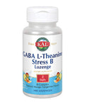 Kal Gaba L-Theanine Stress B Lozenge | Healthy Relaxation, Mood & Focus Support | Natural Mango Tangerine Flavor | 100Ct
