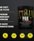 Animal Pak ÃƒÂ¢Ã¢â€šÂ¬Ã¢â‚¬Å“ Convenient All-In-One Vitamin & Supplement Powder ÃƒÂ¢Ã¢â€šÂ¬Ã¢â‚¬Å“ Zinc, Vitamins C, B, D, Amino Acids And More ÃƒÂ¢Ã¢â€šÂ¬Ã¢â‚¬Å“ Sports Nutrition Performance Multivitamin For Women & Men ÃƒÂ¢Ã¢â€šÂ¬Ã¢â‚¬Å“ 44 Scoops, Orange Crushed