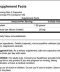 Swanson Gelatin and Silicon - Collagen Proteins Supporting Healthy Hair and Nails - Helps Deliver Vital Minerals for Strong Nails and Thick Hair - 20mg Silicon and 1.08 Grams Gelatin - (200 Capsules)