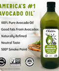 Chosen Foods 100% Pure Avocado Oil, Keto Diet Friendly, Kosher Oil for Baking, High-Heat Cooking, Frying, Homemade Sauces, Dressings and Marinades (1.25 liters)(42.3 fl oz)