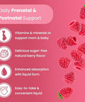 Mother'S Promise Prenatal & Postnatal Multivitamin For Women | Sugar Free Liquid Prenatal Vitamins For Women With Folate Choline & Organic Fruits For Preconception Pregnancy & Nursing | Vegan
