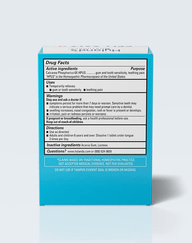 Hyland's Cell Salts #2 Calcarea Phosphorica 6X Tablets, Homeopathic Relief of Oral Pain and Sore Throat, 100 Count