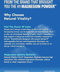 Natural Vitality Calm Ashwagandha + Magnesium Glycinate Capsules Support For Occasional Stress & Anxiety Gluten Supplement 90 Count