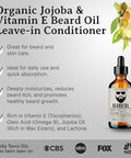 Bella Terra Oils - Beard Oil 4Oz - Crafted With Genuine Natural Organic Vitamin E Organic Jojoba & Argan Classic Anti-Friz Formula Elevating Beard Luster & Care