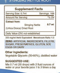 Secrets of the Tribe Stinging Nettle Alcohol-Free Liquid Extract, Stinging Nettle (Urtica Dioica) Dried Root (4 FL OZ)