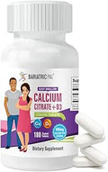 BariatricPal Easy Swallow Calcium Citrate (600mg) and D3 Coated Tablets (30Day Supply)