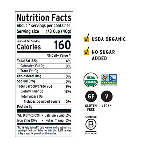 purely elizabeth Superfood Oats, Original, Amaranth, Quinoa Flakes, Flax Seeds, Chia Seeds,Gluten-Free, Non-GMO, 10oz (3 Ct.) (Pack of 2)