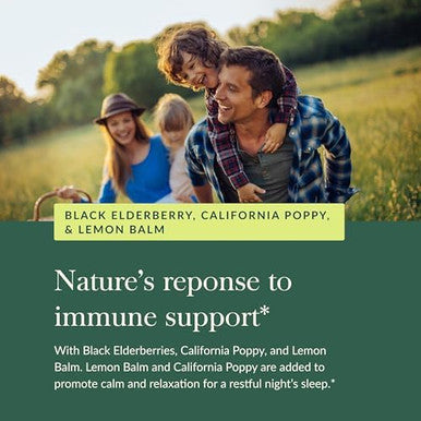 Gaia Herbs Black Elderberry Nighttime Syrup Immune Support Supplement 5.4 Fl Oz (32Day Supply)