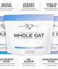 Muscle Feast Whole Oat Powder All Natural And Complex Carb Oat Fiber