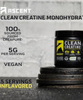 Ascent 100% Whey Protein Powder, Chocolate Peanut Butter 2 Lb & Creatine Monohydrate Powder, Unflavored 45 Servings