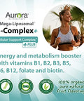 Aurora Nutrascience Vitality Duo Bundle Mega Liposomal Vitamin C 3000 mg per Serving and Mega Liposomal BComplex