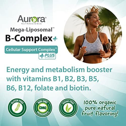 Aurora Nutrascience Vitality Duo Bundle Mega Liposomal Vitamin C 3000 mg per Serving and Mega Liposomal BComplex