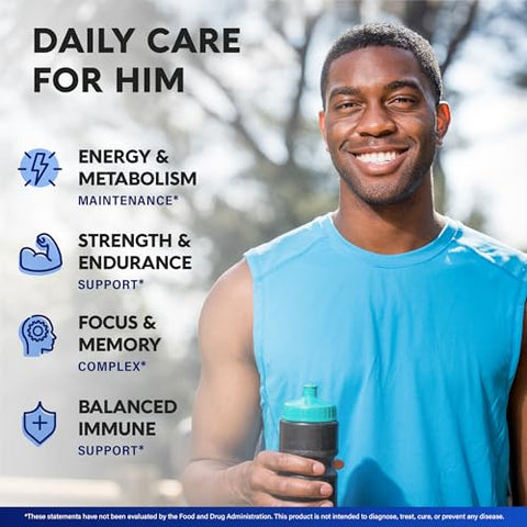 Nutraharmony Multivitamin For Men - B-Complex Whole Foods & Enzymes - Energy Focus & Brain Men'S Health Complex - 46In1 Mens Multivitamin - Bioavailable & Gentle On Stomach - Made In Usa - 90 Capsules 1/Day