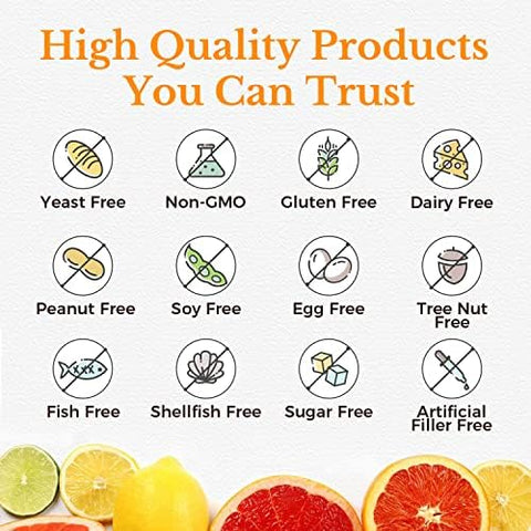 Vitalitown Magnesium Complex Supplement 500mg and Vitamin C Complex 1000mg