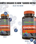 Kaibro Nutra Resveratrol 1500mg per Serving of Organic Trans Resveratrol and Potent Antioxidants Pure Extra Strength Complex Anti Aging Radiant Skin and Immunity Support 45 Day Supply